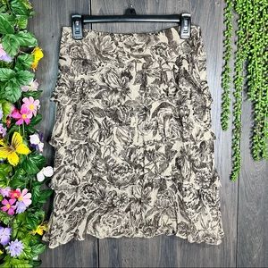 \|🌼3/$30🌼Espirt Printed Ruffle Skirt Size 4/Small